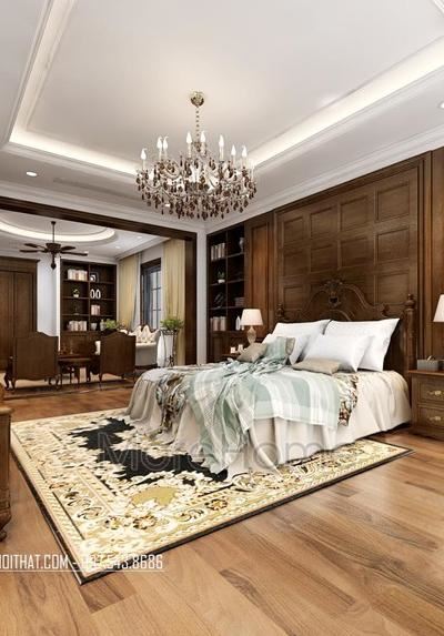 Thiết kế nội thất phòng ngủ khách sạn cổ điển phòng luxury