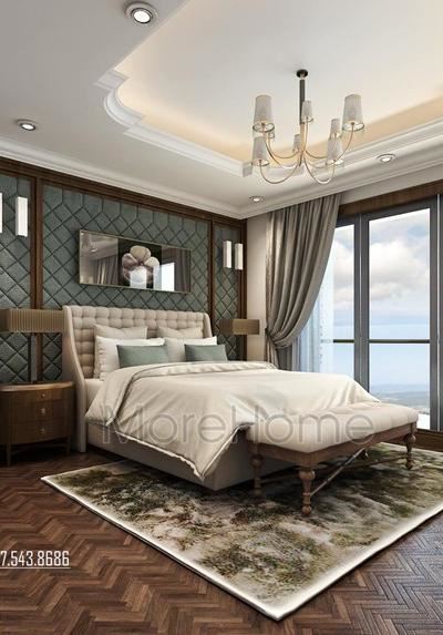 Thiết kế nội thất phòng ngủ khách sạn 5 sao tân cổ điển tại Hà Nội