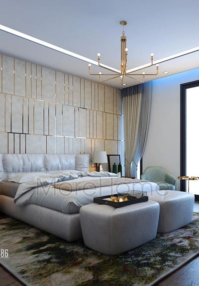 Mẫu thiết kế nội thất  phòng ngủ khách sạn 5 sao tân cổ điển Hà Nội