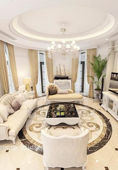 Thiết kế nội thất biệt thự tân cổ điển Dương Nội - Anh Sơn