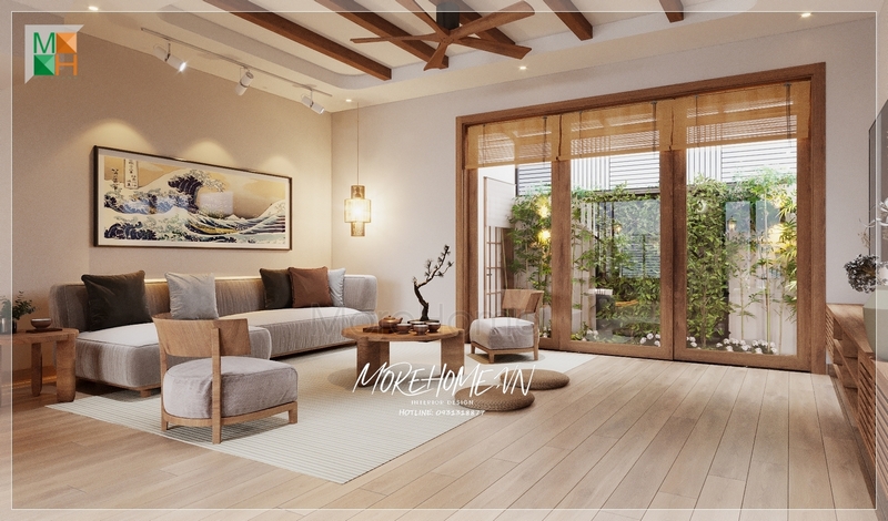 Tranh canvas treo tường hình chữ nhật khung gỗ phong cách nhật trang trí tô điểm cho không gian nghệ thuật thẩm mỹ cao.